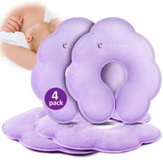 Comfytemp 4-Pack Reusable Breast Ice Packs – Dual-Sided Hot & Cold Therapy for Nursing Moms Postpartum Care