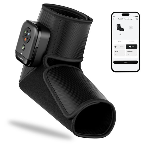 Comfytemp Cordless Foot Massager with Heat, Rechargeable Air Compression Boots, One Size, Unisex