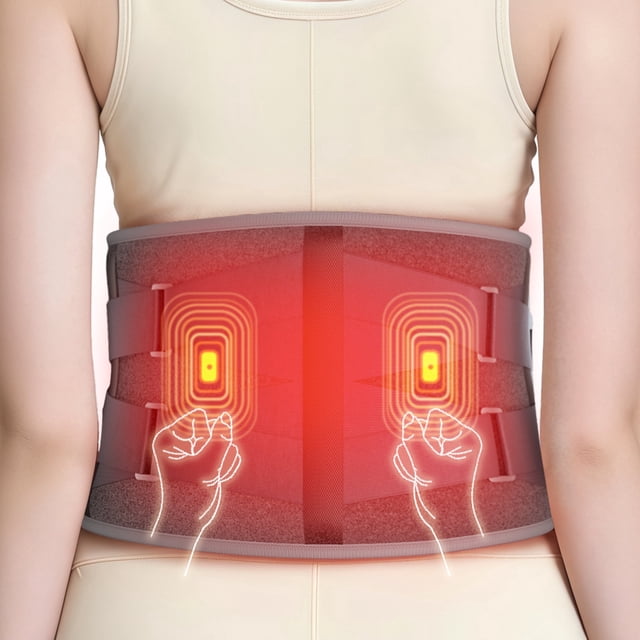 Comfytemp Cordless Heating Pad with Vibrating Massage for Back Pain ...