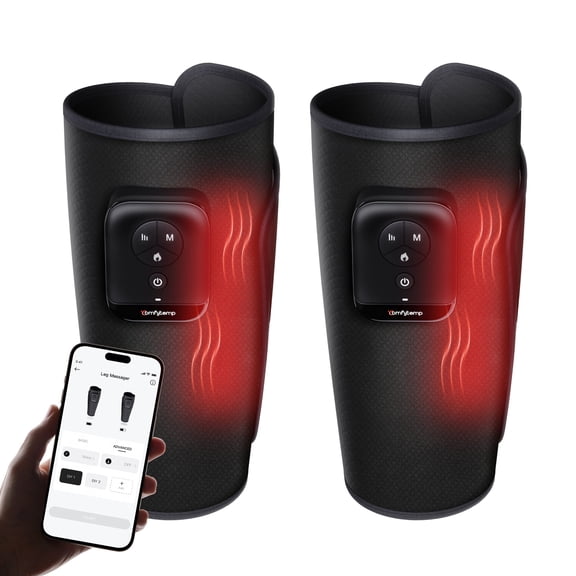 Comfytemp Cordless Leg Massager with Circulation, Muscle Relief & Heat