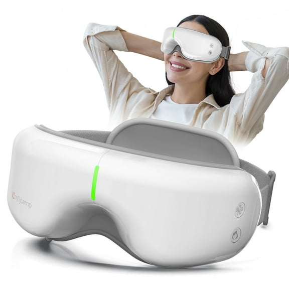 Comfytemp Heated Eye Massager with Music, FSA/HSA Eligible, Migraine & Eye Strain Relief for Women & Men