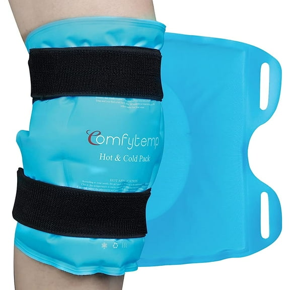 Comfytemp Gel Ice Pack for Knee Pain Relief, Hot & Cold Therapy for Sprains, Recovery, Inflammation, Swelling