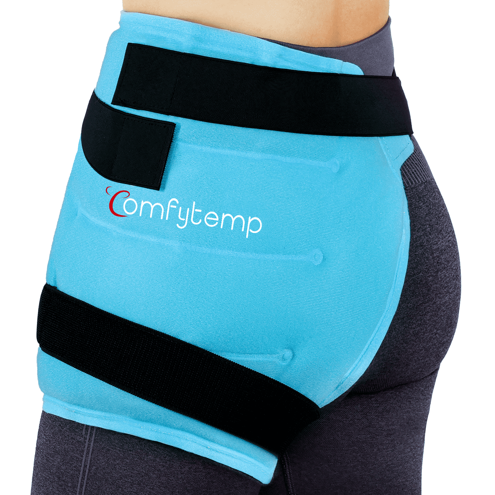 Comfytemp Large Hip Ice Pack Wrap for Hip Surgery, Sciatica, Fracture, Pain Relief (S)