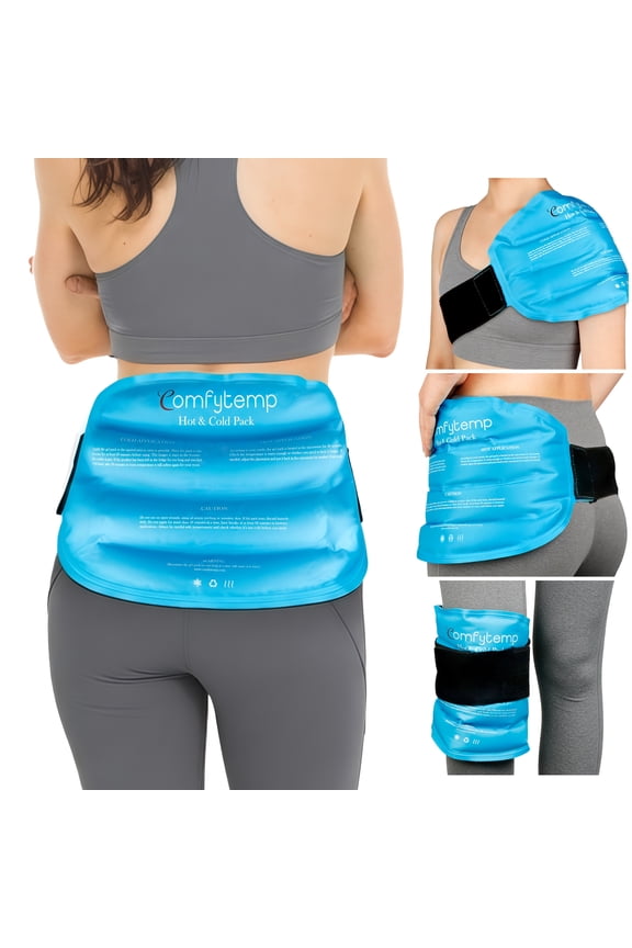 Large Ice Pack for Back Pain, Reusable Gel Hot Cold Therapy for Lumbar, Hips, Knee, Shoulder