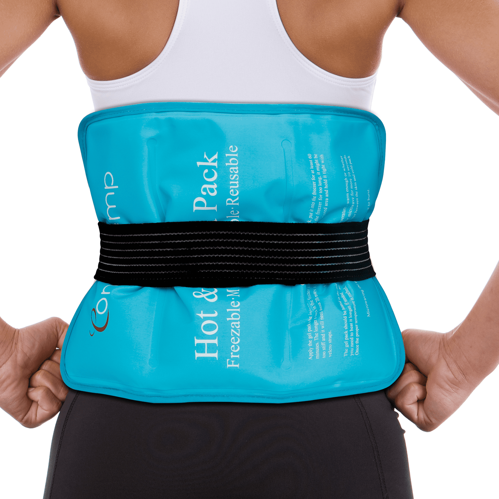 Large Ice Packs for Injuries, Comfytemp Reusable Hot Cold Pack Wrap for Back, Knee, Shoulder