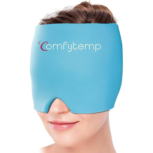 Comfytemp Migraine Cold/Hot Head Wrap, Super Soft Cooling Head Ice Pack