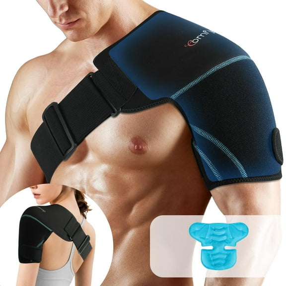 Comfytemp Shoulder Ice Pack for Injuries, Compression Ice Pack for Shoulder Pain Relief, Injury Recovery
