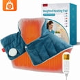 thumbnail image 1 of Comfytemp Weighted Heating Pad for Neck and Shoulders, FSA HSA Eligible, 19"x 24", Blue, 1 of 11