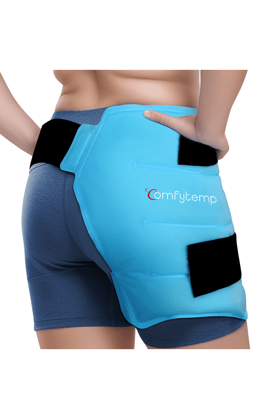large Hip Ice Pack Wrap for Hip Surgery, Sciatica, Fracture, Pain Relief (L)
