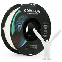 Comgrow High-Speed 3D Printer Filament PLA,1.75mm 3D Printer Material,Dimensional Accuracy  /- 0.02 mm, 1KG Spool-White