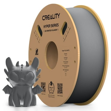 Comgrow Hyper Series PLA 3D Printer Filaments with Accessories, for FDM Printers, Grey