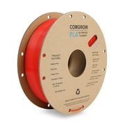 Comgrow PLA 3D Printer Filament, 3D Printer PLA Filament 1.75mm, Dimensional Accuracy +/- 0.02 mm, 1KG Spool PLA Red