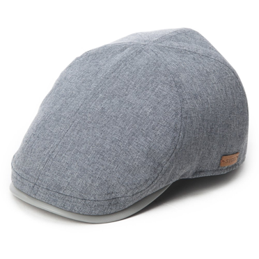 Morehats Plaid Stripe Faux Leather Newsboy Cap – Irish Hunting Gatsby Cabbie Hat (Size M)