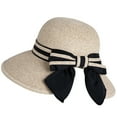 thumbnail image 1 of Comhats Sun Hat for Womens Floppy Summer Beach Straw Hats Accessories Wide Brim SPF 50 Foldable 56-58cm Beige Mixed M, 1 of 6