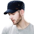 thumbnail image 1 of Comhats Unisex Mens Cotton Army Caps Military Hats Baseball Sun Hat Navy Large 61-63cm, 1 of 5