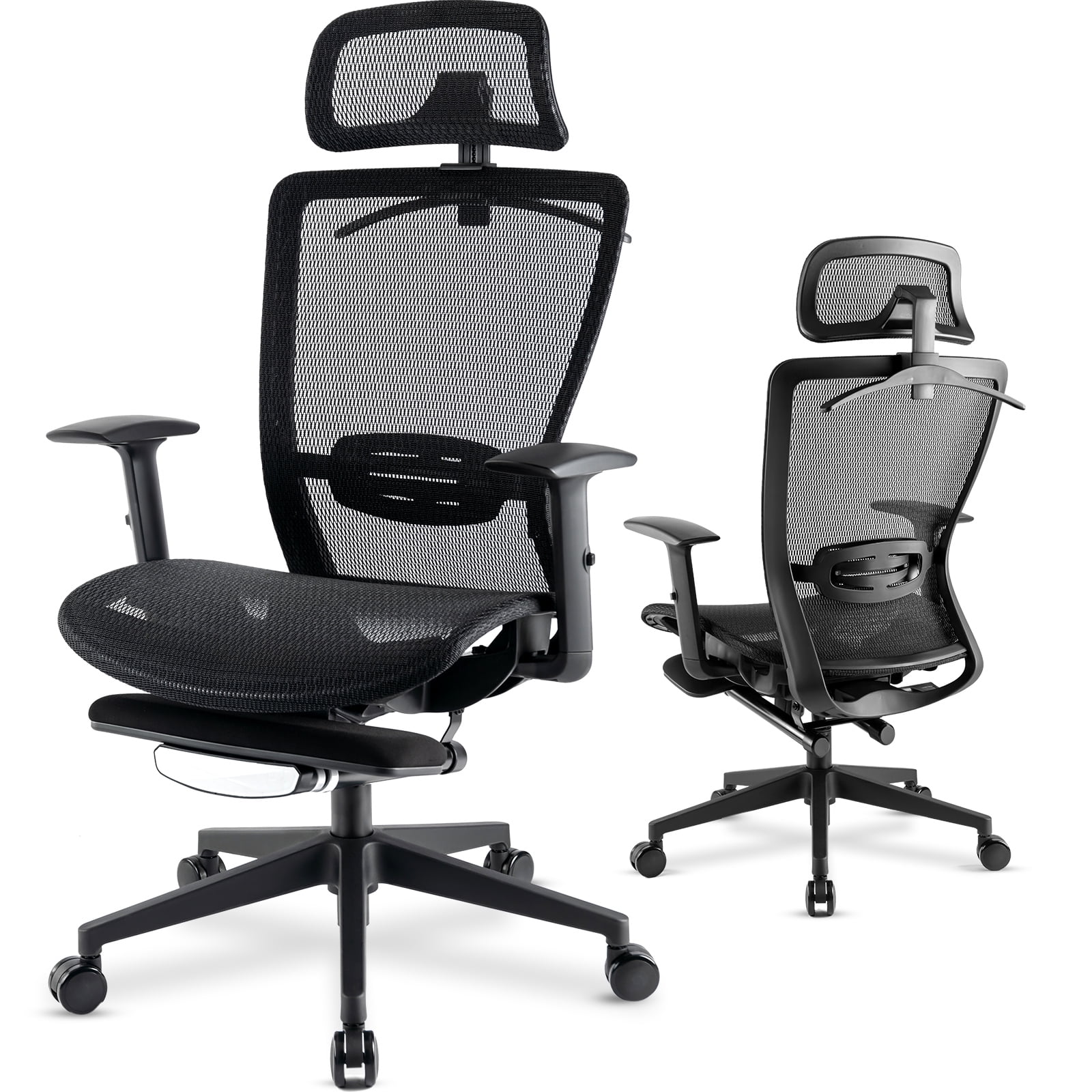 Comhoma High Back Mesh Executive Office Desk Chair with Footrest and