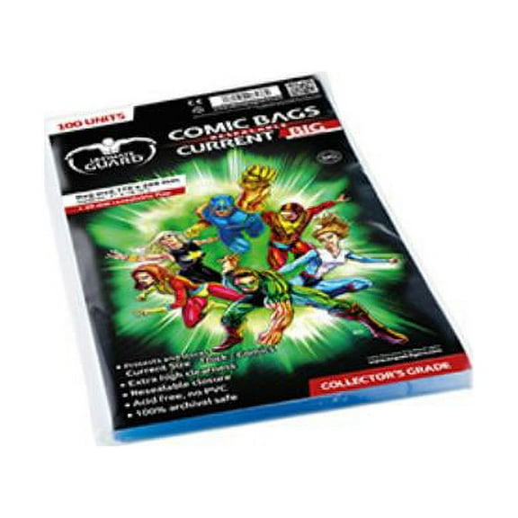 Comic Bags - Current, Big, Resealable (100) New