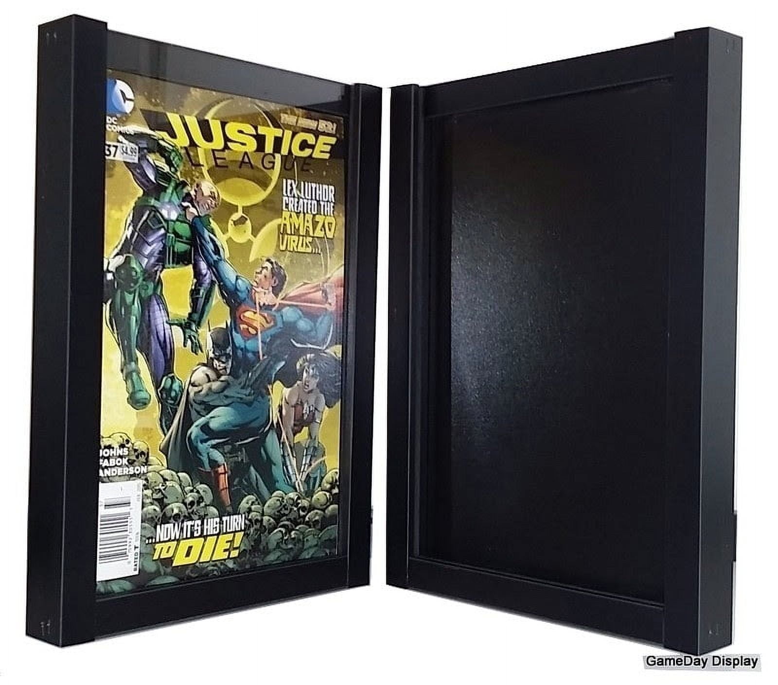 Comic Book Display Frame Case Shadow Box Black Magazine Lot of 2