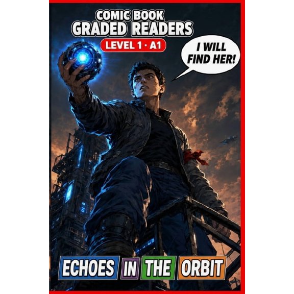 Comic Book. Echoes in the Orbit: Graded Reader Comic Book for Adults, Learn English Easy Reading A1.: A Graded Reader for Adult Lear, (Paperback)