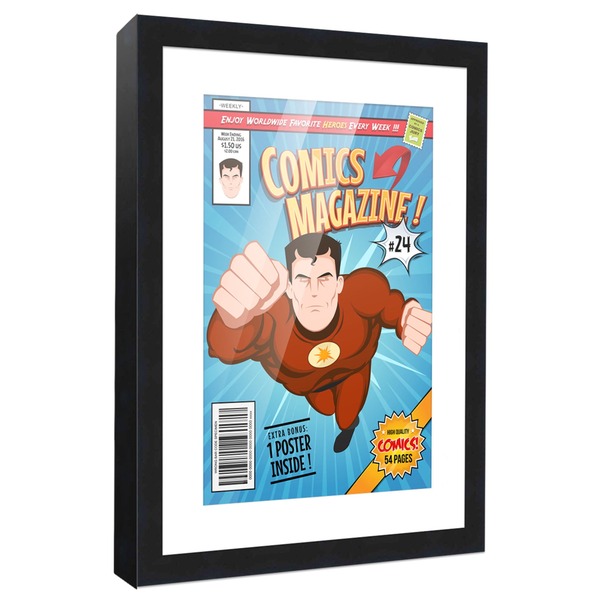 Comic Book Frame with Mat for 1 Golden Age Comic Published 1938-1956 ...