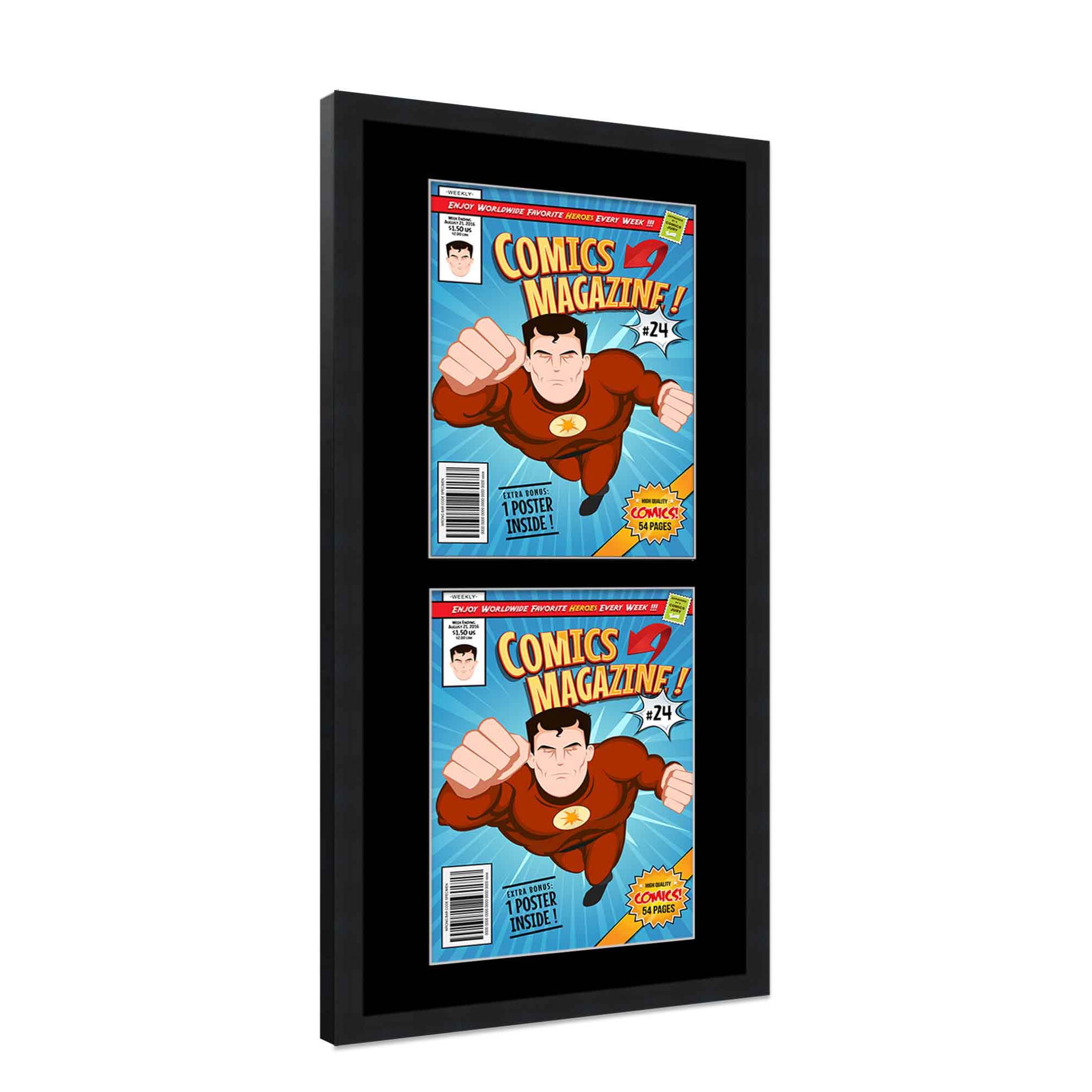 Comic Book Frame with Mat for 2 Current Era Comics Published After 1985 ...