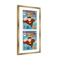 thumbnail image 1 of Comic Book Frame with Mat for 2 Silver Age Comics Published Between 1956 and 1970 - Bronze Wood, 1 of 5