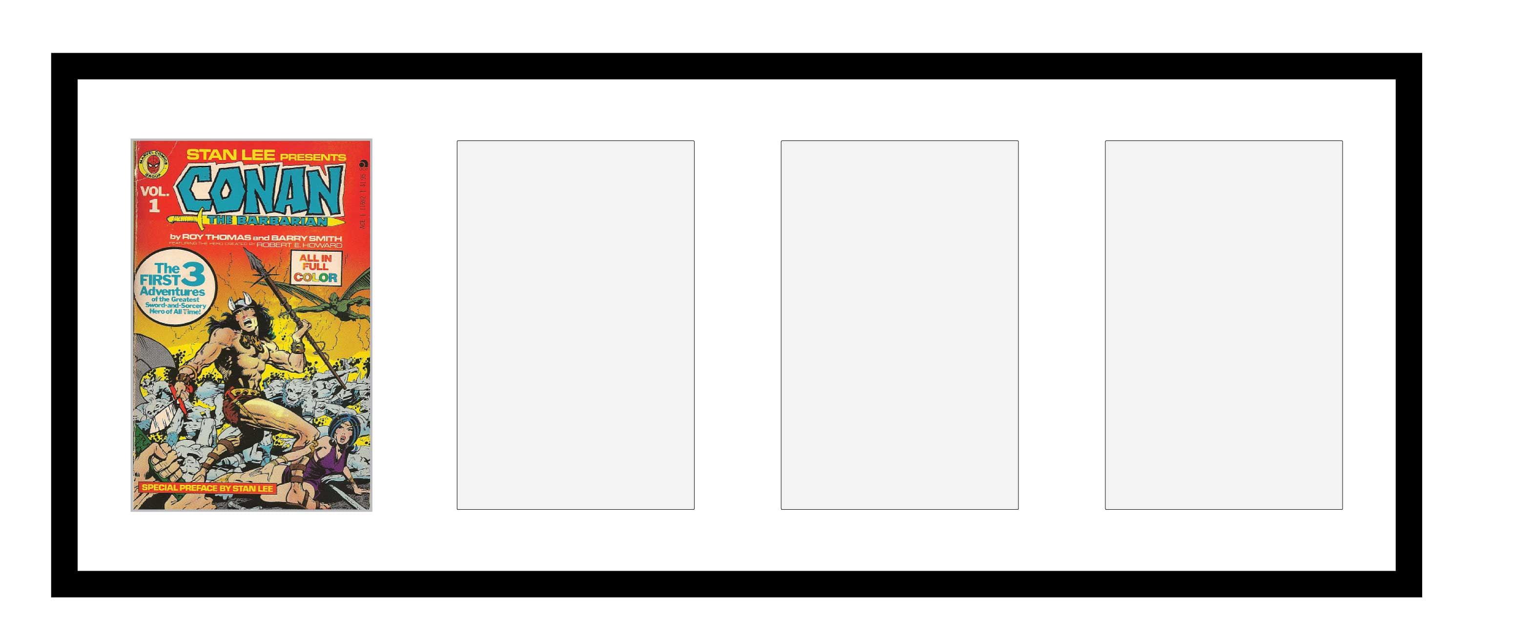 Comic Book Frame with Mat for 4 Current Era Comics Published After 1985 ...
