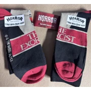 Comic Book & Horror Themed - 2 pack - Horror Theme Mens Crew Socks - THE EXORCIST
