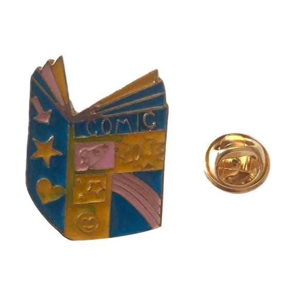 Comic Book Lapel Pin Comics Fan Novelty Enamel Metal Cosplay Pin