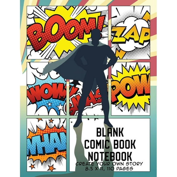 Comic Book Maker for Kids Blank Comic Book Notebook: Create Your Own Story, Comics & Graphic Novels, Book 1, (Paperback)