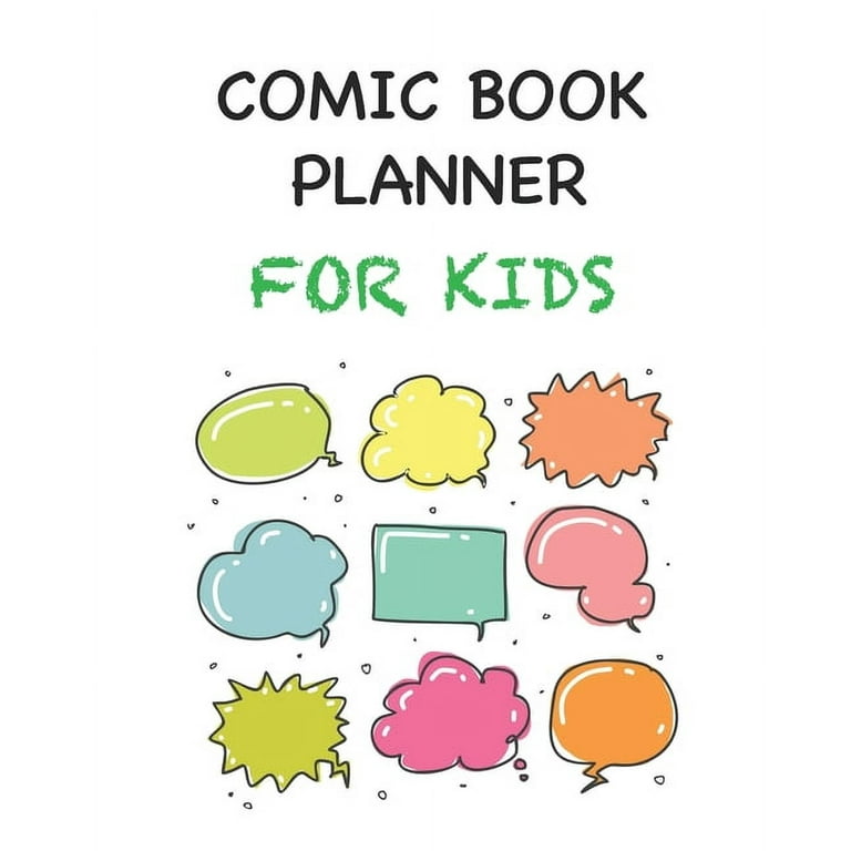 Comic Drawings Templates: Plain Comic Sketch Book Kid | Activities For  Plane Ride | Party Favor Comic Book