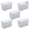 thumbnail image 1 of Comic Book Storage Boxes 5 Pack, Holds 150-175 Comics, Stackable & Collapsible White Boxes, 15.83" x 11.42" x 7.87", Corrugated Cardboard Comic Storage Containers, 1 of 9