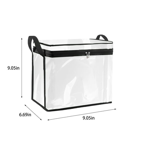 Comic Book Storage Clear Pvc Comic Book Storage Case Foldable Media Organizer Transparent Display Box Dvd Protector for Collectors 11x10x2 Inch Clear Organizer Box