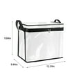 thumbnail image 1 of Comic Book Storage Clear Pvc Comic Book Storage Case Foldable Media Organizer Transparent Display Box Dvd Protector for Collectors 11x10x2 Inch Clear Organizer Box, 1 of 6
