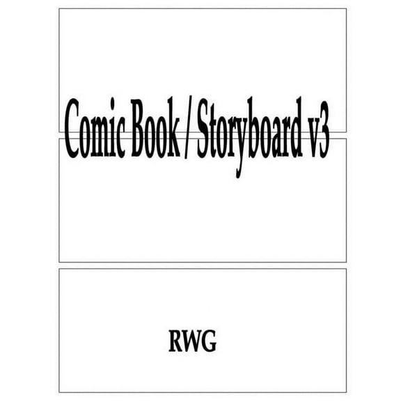 Comic Book / Storyboard v3: 200 Pages 8.5" X 11", (Paperback)