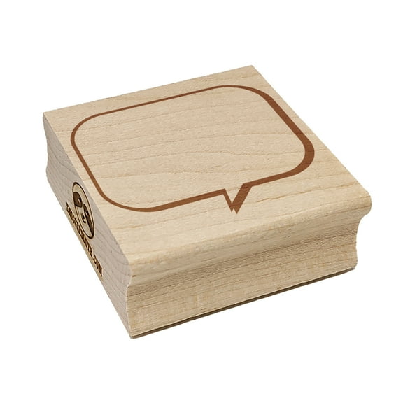Comic Book Talk Bubble Square Rubber Stamp Stamping Scrapbooking Crafting - Small 1.25in