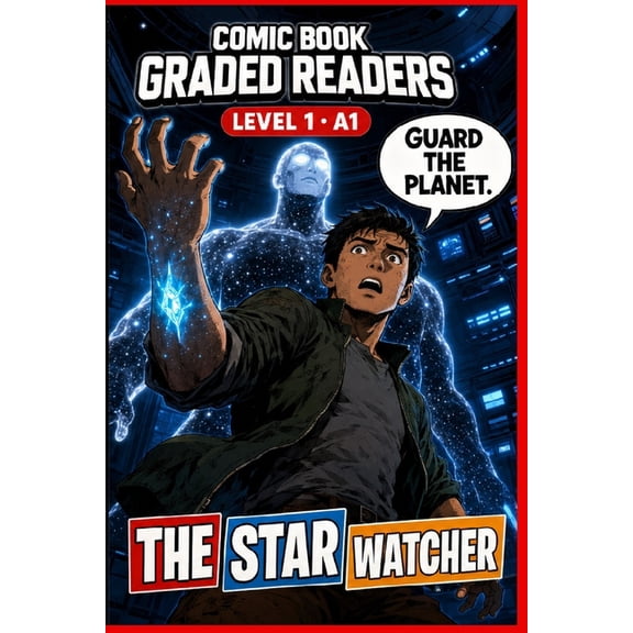 Comic Book. The Star Watcher: Learn English Graded Reader Comic Book for Adults (Level 1 - A1).: A Graded Reader for Adult Learners , (Paperback)