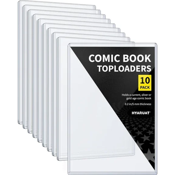 Comic Book Top Loaders - Protector Hard Case Sleeve, Toploader Holder for Silver