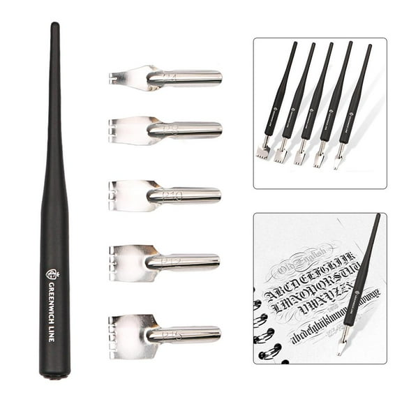 Comic Dip Drawing Painting Tools , Calligraphy Pen Nib Pens Manga Painting 1 Dip Pen Holder 5 Nib for Sketching Mapping