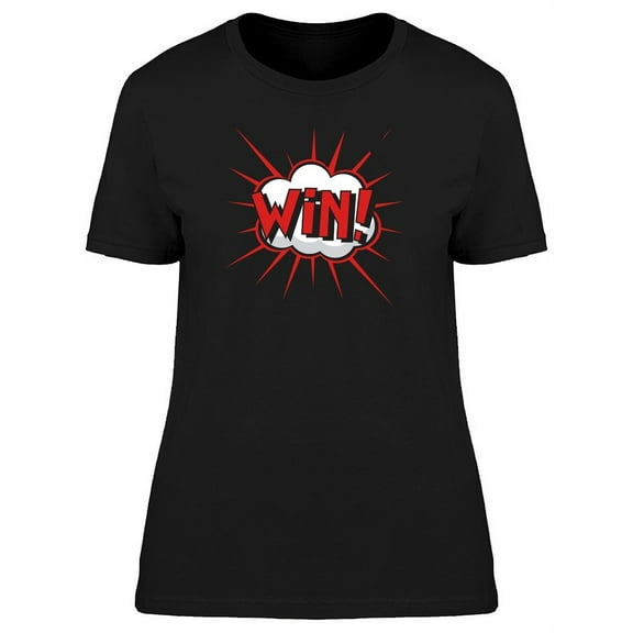 Comic Expression Win Effect T-Shirt Women -Image by Shutterstock, Female 3X-Large