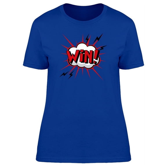 Comic Expression Win Effect T-Shirt Women -Image by Shutterstock, Female Medium