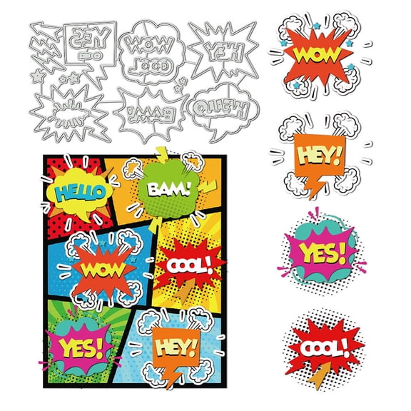 Comic Frame Metal Die Cut