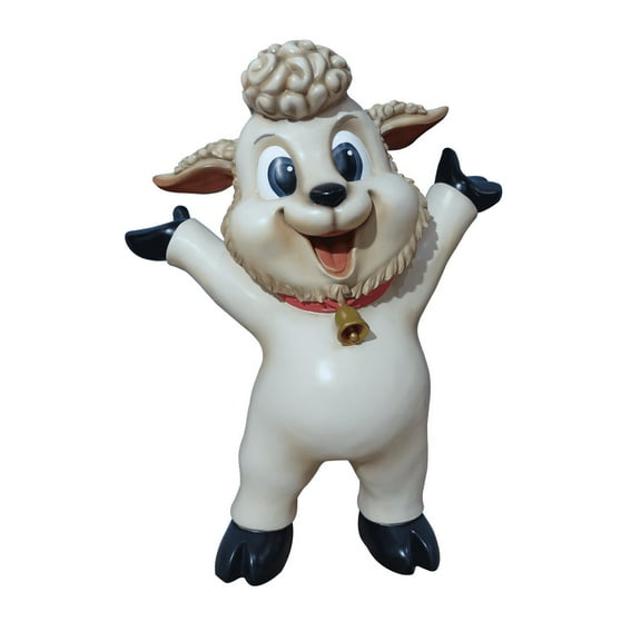 Comic Lamb Life Size Statue