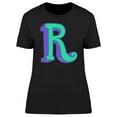 thumbnail image 1 of Comic Letter R T-Shirt Women -Image by Shutterstock, Female Large, 1 of 2