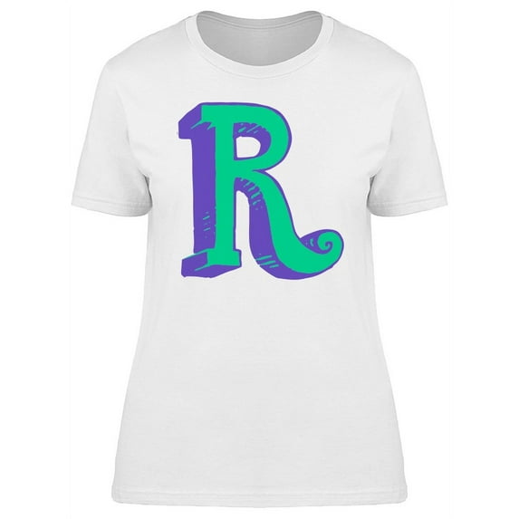 Comic Letter R T-Shirt Women -Image by Shutterstock, Female Small