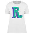 thumbnail image 1 of Comic Letter R T-Shirt Women -Image by Shutterstock, Female XX-Large, 1 of 2