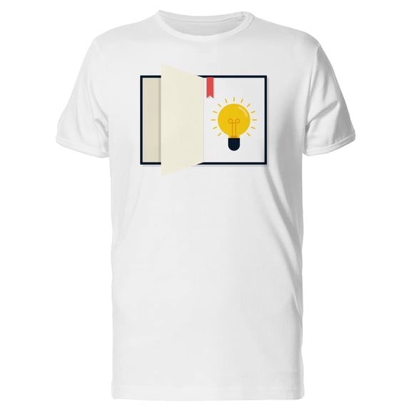 Comic Lightbulb Thinking Idea Tee Men's -Image by Shutterstock
