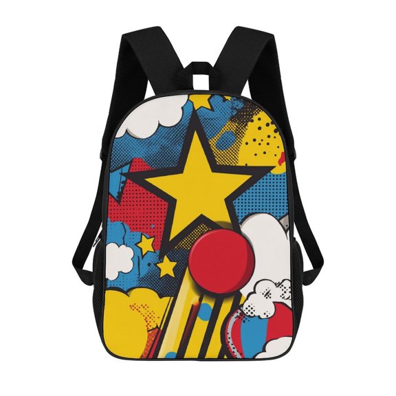 Comic Pop Art Star Burst New Fashionable Trendy Travel Large Capacity Simple Student Backpack
