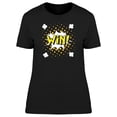 thumbnail image 1 of Comic Speech Expression Win T-Shirt Women -Image by Shutterstock, Female 3X-Large, 1 of 2