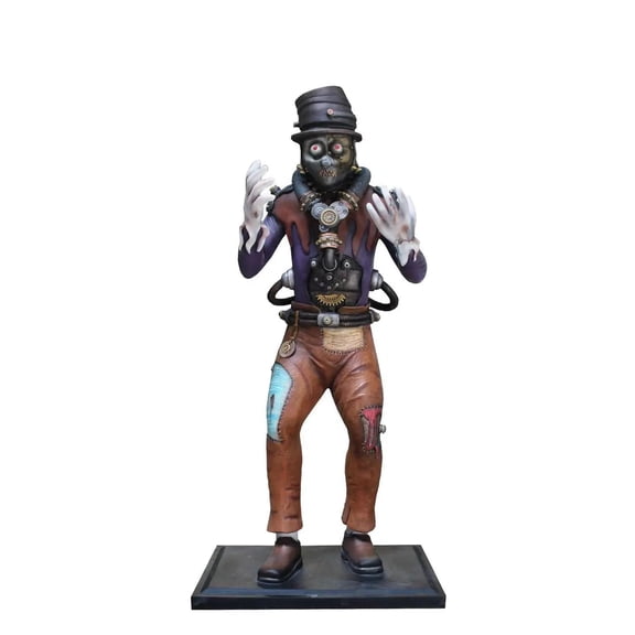 Comic Steampunk Scarecrow Life Size Halloween Decor Prop Statue